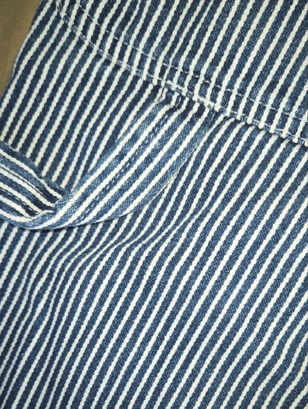 Dickies Blue and White Striped Casual Shorts